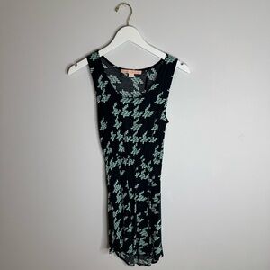 Rebellious. One. | Black and Green Patterned Women's Dress | Size Medium